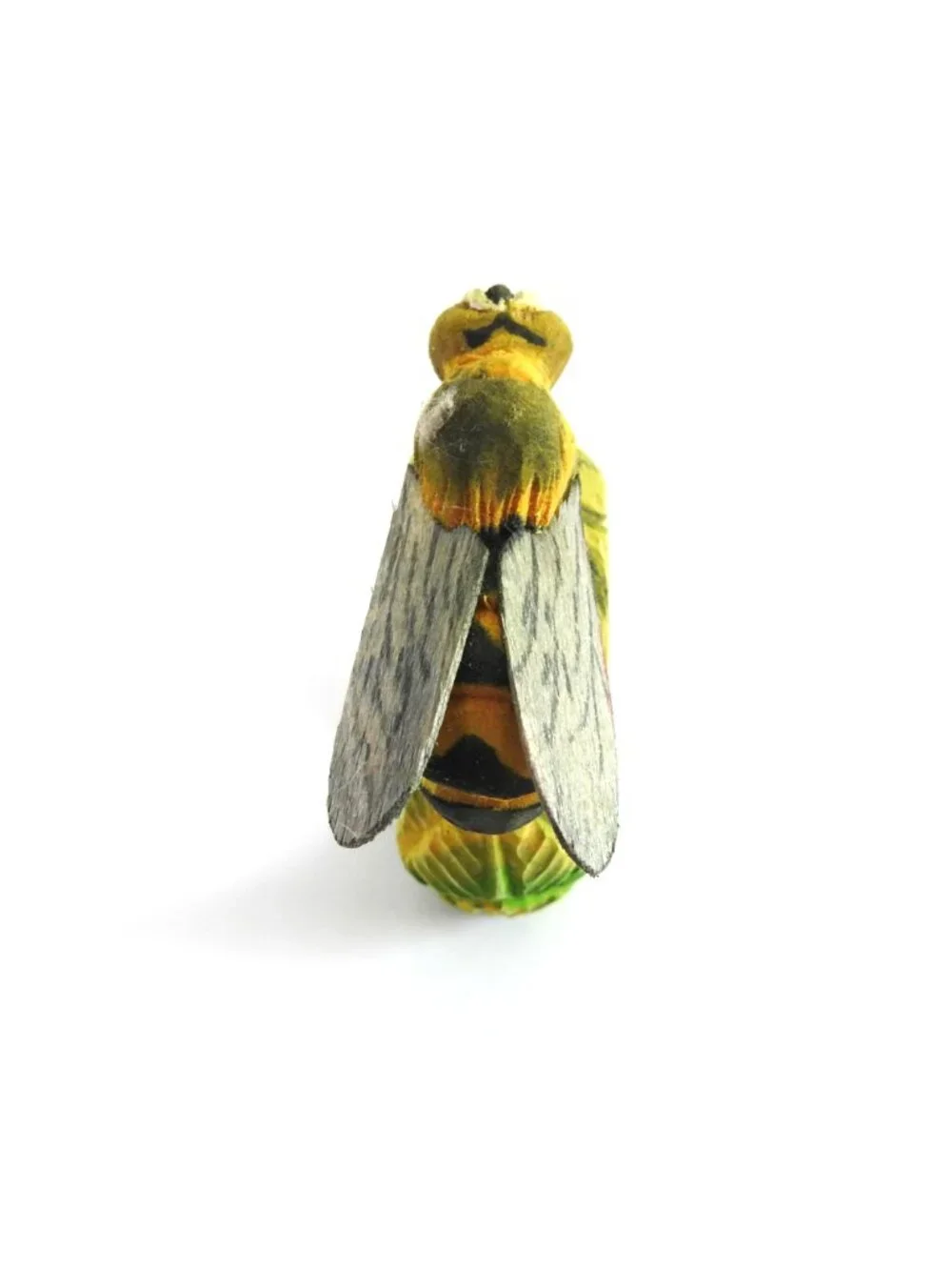Vintage Hand Carved Wood Insect Napkin Rings Set of 4 Ladybug Ant Bee Grasshoper
